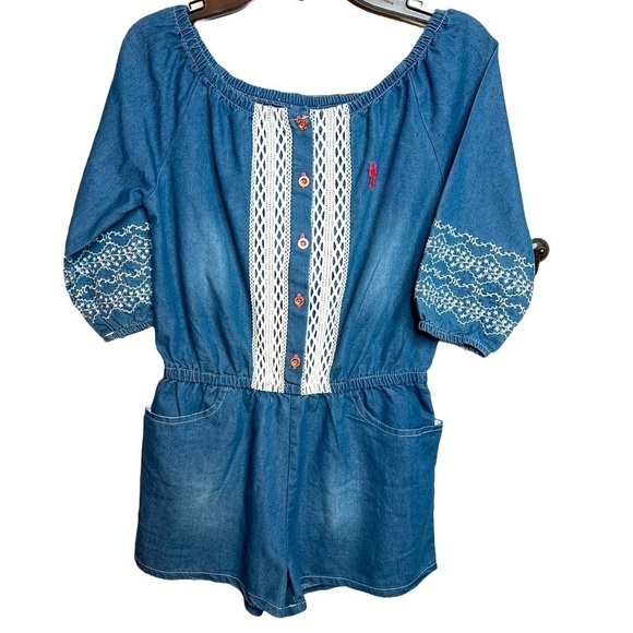 U.S. Polo Assn. Other - NWOT Girls Denim Romper